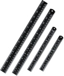 Mr. Pen- Metal Straight Edge Ruler, 4 pcs, 6", 8", 12", 14", Black | 6, 8, 12, 14 inch — 1