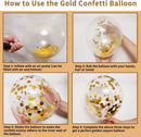 Zesliwy Gold White Sand Confetti Balloons, 50pcs 12in, Latex, Party Decor | Beige Gold — 3
