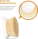 2 Pack Kitchen Dish Brush Bamboo Handle Dish Scrubber Built-in Scraper — 3
