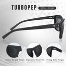 Square Polarized Sunglasses for Men and Women Lightweight Frame Sun Glasses with UV Protection — 4