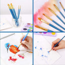 AROIC 10 Pcs Paint Brushes, Acrylic Oil Watercolor Painting Brush Set | 10pcs-blue — 5