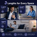 LOFPYE 3-Pack 60W USB C to USB C Cable 3.3FT+6.6FT+10FT for iPhone 18/17/16 5