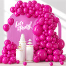 Awenztech 122pcs Hot Pink Latex Balloons in 18 12 10 5 inches — 1