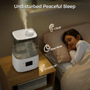 BOXING 4.5L Warm and Cool Mist Ultrasonic Humidifier for Bedroom Large Room,…