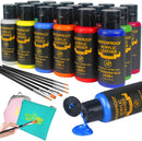 Colorful Leather Paint Set for Shoe,18 Colors 1oz for Leather Projects - Classic-1 Fl Oz (Pack of 18) — 1