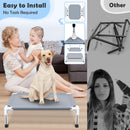 Elevated Dog Bed, Raised Outdoor Dog Bed for Medium Dogs, Portable Pet Cots — 3