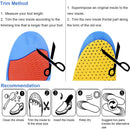 Ailaka Height Increase Insoles for Men Women - 1 Pair PU Shoes Lifts Elastic Shock Absorbing Sports Shoe Insoles Height Increase, Heel Lifts for Men Women Shoes Inserts - Blue, Heel Height: 3.5 Cm - 5-9 M US Women/3-7 M US Men / Blue, Heel Height: 3.5 Cm — 7