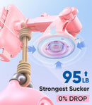VICSEED 2026 Ultimate Sturdy Car Phone Holder [Upgraded 95+LBS Strongest Suction] Universal Long Arm Cellphone Mount for Car Dashboard Windshield Vent Truck Boat for iPhone 18 17 16 Pro Max & Android | Hot Pink photo 3