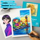 Hapikalor Canvas Paper 9x12 Inch, 20 Sheets (115lb/187g) Acrylic Paper — 5