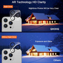 QHOHQ 3 Pack Screen Protector for iPhone 15 Pro [6.1 Inch] with 3 Pack Camera Lens Protector, Tempered Glass Film, HD Clear, 9H Hardness, No Bubbles, Case Friendly — 7