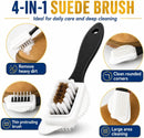 Suede Shoe Cleaner Kit, 6.76 Oz Nubuck & Suede Shoe Cleaning Foam with Brush and Towel, Sneaker Cleaner for Shoes, Leather, Nubuck, Knit, Canvas, Boots, Trainers, Removes Dirt & Stains Cleaner — 6