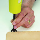 Realeather Thonging Chisel Tool for Leather Stitching, 1/8", 4-Prong — 3