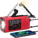 NITIGO Emergency Weather Radio, 4000mAh NOAA Weather Radio Solar Charging | Red — 1