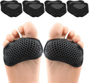 Metatarsal Pads 4 Pairs Ball of Foot Cushions for Women and Men,Foot Pads for Pain Relief for Shoes Pads, Bunion Forefoot Pads, Foot Cushion for Ball of Feet (Black) 8