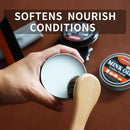 Black Brown Shoe Polish Kit Saddle Soap Mink Oil Boots Shoe Shine | Black Polish & Mink Oil — 2