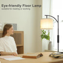 Ambimall 60" Floor Lamp with Remote and Stepless Dimmable Bulb, Black Pole — 3