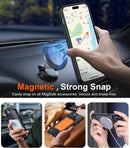 Temdan Magnetic Compatible with iPhone 15 Case, [Built-in Invisible Kickstand][Compatible with MagSafe] [Military Grade Shockproof] Slim Translucent Matte Phone Case for iPhone 15 6.1" — 5