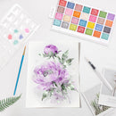 28 Metallic Colors Washable Watercolor Paint Set, with 2 Brushes Pen | 28 Colors — 5