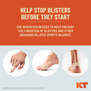 KT Health Blister Prevention Tape – 30 Precut Strips for Blister Protection, Strong Adhesive, Dermatologist Tested, Ideal for Athletes and Active Lifestyles – Black | 3.5” Strips — 3