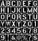 42 Pcs 3 Inch Alphabet Letter Stencils Symbol Numbers Stencils, Reusable Plastic Letter Template Set for Drawing on Wood, Wall, Glass, Porch, Fabric, Rock, Sign and Craft Decoration (Black) | 3 inch（Black） — 1
