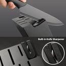 17-Piece Black German Steel Kitchen Knife Block Set — 4