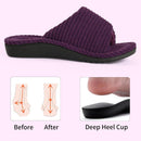 Litfun Orthopedic Slippers for Women Arch Support House Shoes - Dark Purple — 4