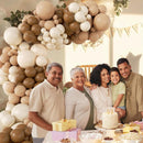 140pcs Neutral Balloon Garland Arch Kit with Brown Beige Nude Tan Balloons — 5