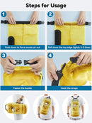HEETA Dry Bag Waterproof Backpack with Phone Case 10L | Yellow — 5