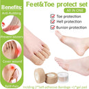 Feet&Toe Protector Set 3Pcs,Prevents-Friction&Blister-Resistant,Toe Protectors for Shoes&Heel/Bunion Pad,Feet Blister Protection.Toe Cover&Toe caps and Toe Protector,Big Toe Protectors — 2