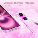 JJGoo Compatible with iPhone 16 Case Clear Glitter, Sparkle Soft TPU Transparent Shockproof Women Girls Slim Bling Sparkly Bumper Cover Phone Case for iPhone 16 6.1-Inch — 4