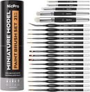 Nicpro Miniature Paint Brushes Drybrush - 21PCS Model Paint Brush Set | 21 PCS — 1