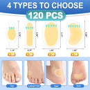 Arme Hydrocolloid Bandages, Gel Blister Bandages for Feet 120Pcs 4 Shape | 120 Pcs — 2