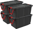 Sterilite Industrial Storage Tote w/Wheels for Garage, 40 Gallon, 4-Pack — 1