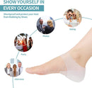 Concealed Footbed Enhancers Invisible Height Increase Soft Silicone Heel Insoles Wearable Heel Cushion Inserts ，Breathable Suitable for Men Women (1.6in/4cm) — 6