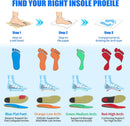 Plantar Fasciitis Insole Arch Support Inserts Women Men for All Day Comfort - Red — 4