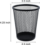 HSYMQ Desk Pencil Pen Holder, Wire Mesh Pen Cup Holder for Desk Organizer and Office Desk Accessories (3 Pack) — 2
