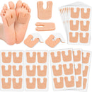 72 Pcs Callus Pads for Feet Soft Felt Callus Cushions for Bottom of Foot U Shape Metatarsal Pad Pain Relief Adhesive Coin Pad Keep Protecting Calluses from Rubbing on Shoes for Women Men Heel Pads 1