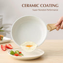 SENSARTE 8Inch Nonstick Ceramic Frying Pan with Lid, PFAS/PTFE/PFOA Free