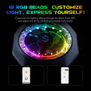 Black Shark Magnetic Phone Cooler 5 Pro - 18 Addressable RGB LEDs, Detachable Grip, APP-Controlled Thermostatic Cooling Fan for iPhone MagSafe/Android/iPad -Gaming/Streaming/Photography photo 3