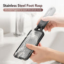 Kolavia 2 Pack Foot File Callus Remover, Durable Foot Scrubber for Hard Dead Skin, Foot Rasp and Double-Sided Foot Heel Scraper for Cracked Heels & Corns, Stainless Steel Pedicure Feet File Tool — 6