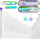 UOOU 86 Pcs Beading Needle Set, 6 Sizes Beading Needles for Seed Beads — 1