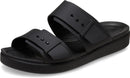 Crocs Women's Brooklyn Buckle Low Sandals – Black — 1
