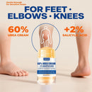 Urea Cream Stick 60% plus 2% Salicylic Acid, 2PCS Maximum Strength Urea Cream for Feet, Foot Lotion Stick for Cracked Heels, Dry Hands & Rough Knees, Callus Remover & Skin Softener, Soften Dead Skin — 6