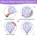 Outer Space Balloons,12 Inch Metallic Black Purple Blue and Silver Confetti Galaxy Balloons,for Kids Birthday Outer Space Theme Party Decorations (Pack of 3) | 30PC (Pack of 3) | Blue Purple — 4