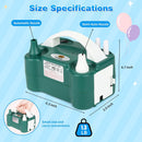 Electric Balloon Pump, Portable Electric Balloon Blower Machine Balloon Air Pump Dual Nozzle 110V 600W Balloon Inflator for Party Decorations | Dark Green — 2