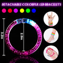90 Pcs Glow Sticks LED Bracelets, Glow in the Dark Party Supplies for Kids/Adults, Flashing Light up Toys Goodie Bags Stuffers, Christmas Neon Accessories Carnival Birthday Concert Party Favors — 4
