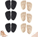 6PCS Upgraded Metatarsal Pads for Women, Shoe Inserts for Women, Non-Slip Shoe Inserts for High Heels, Ball of Foot Cushions Relief and Comfort, Fits Any (3Pair Beige+3Pair Black) 1