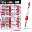 JusArt Water Brush Pens 12-Pack Leak-Proof Refillable Watercolor Pens | 12 Pcs Red — 1