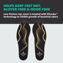 Spenco PolySorb Heavy Duty Insoles - Performance Foam Shoe Inserts w/ 4-Way Stretch Fabric & SpenCore Layer for Shock Absorption, Odor Control & All-Day Comfort & Stability - Fits Most Shoes - Regular Width — 8