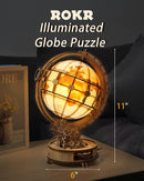 ROKR 3D Wooden Puzzles for Adults-LED Illuminated Wooden Globe Puzzle-Model Building Kits-Room Decor for Teen Girls Boys Women Men — 2